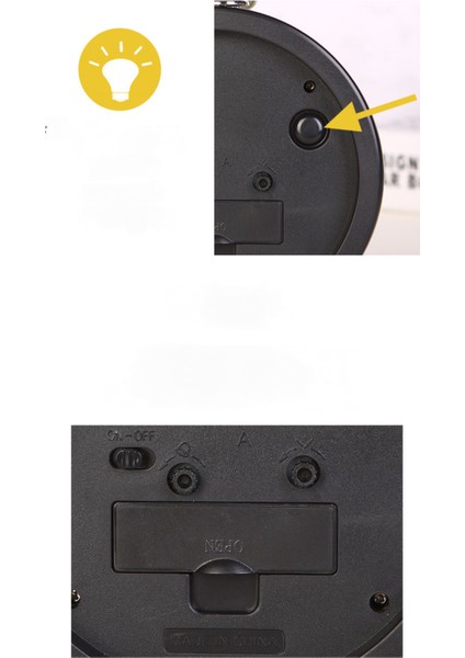 Öğrenciler, Çocuklar ve Yetişkinler Için Parlak Sevimli Saatli 5,6 Inç Basit Metal Sessiz Başucu Çalar Saat (Gri) (Yurt Dışından) modelleri