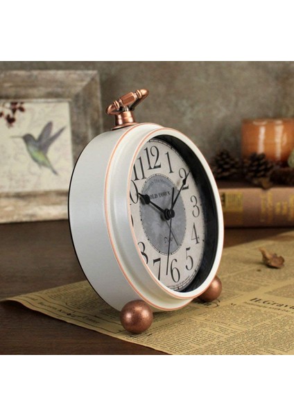Sessiz Masa Saati, 5,2 Inç Retro Vintage Geçmeyen Masa Masa Saati Küçük Dekoratif Çalar Saat Büyük Rakamlarla ve Hd Camla Çalışan Pille Çalışır (Yurt Dışından) fırsatları