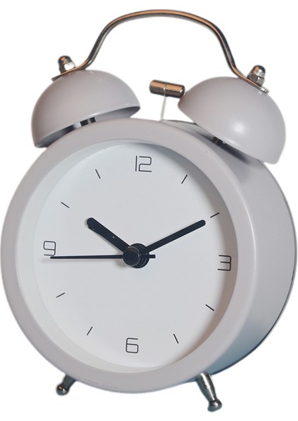 Analog Çalar Saat, 3 Inç Yuvarlak Çalar Saat Geçmeyen, Süper Sessiz Çalar Saat, Masa/yatak Odası Için Basit Şık Tasarım (Yurt Dışından)