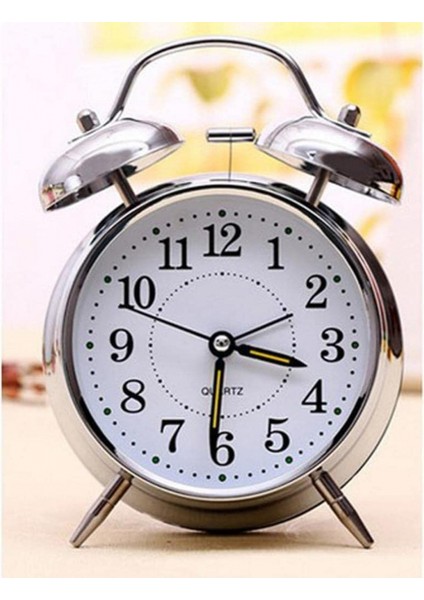 4 Inç Tıklamayan Klasik Analog Gece / Masaüstü Çalar Saat (Yurt Dışından) fırsatları