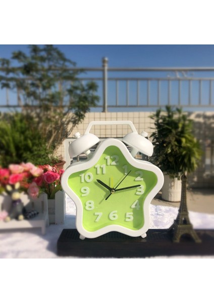 Yatak Odası Çalar Saat, Pentagram Çalar Saat, Öğrenci Ev Dekorasyonu Masaüstü Saati (Yurt Dışından)