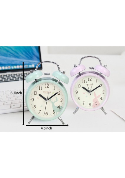 4 Inç Yatak Odası Çalar Saat, Hayvan Çalar Saat, Öğrenci Ev Dekorasyonu Masaüstü Saati (Yurt Dışından) fırsatları