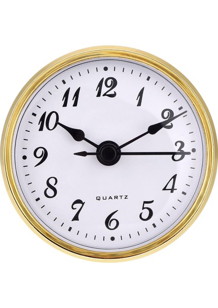 2,8 Inç/ 70 mm Kuvars Saat Parçası, Altın Kaplama, Arap Rakamı, Kuvars Hareketi (Altın Kaplama) (Yurt Dışından)