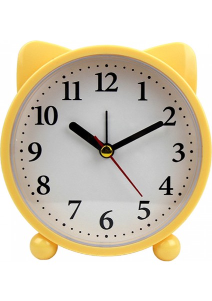 Yatak Odaları Için Çalar Saatler, Karikatür Çalar Saat Piggy Çalar Saat Gece Lambası, Öğrenci Çocuk Ev Dekorasyonu Masaüstü Saati (Desensiz Sarı) (Yurt Dışından)