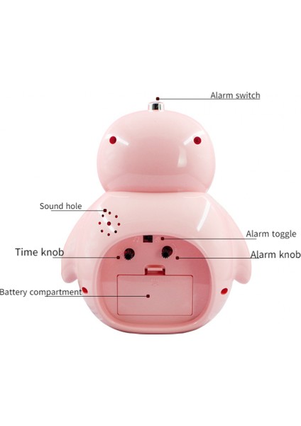 Yatak Odaları Için Çalar Saatler, Karikatür Çalar Saat Penguen Çalar Saat Gece Lambası, Öğrenci Çocuk Ev Dekorasyonu Masaüstü Saati (Mavi) (Yurt Dışından) fırsatları