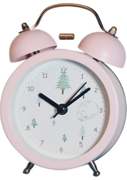 Analog Çalar Saat, 3 Inç Yuvarlak Çalar Saat Geçmeyen, Süper Sessiz Çalar Saat, Masa/yatak Odası Için Basit Şık Tasarım (Yurt Dışından)