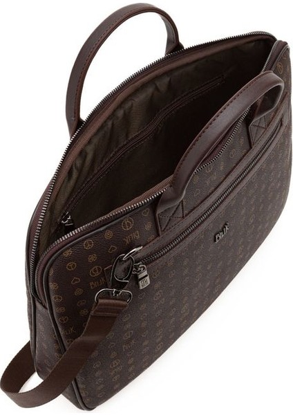 Monogram Kahve Unisex Laptop & Evrak Çantası RH09 Business-Mn fırsatları