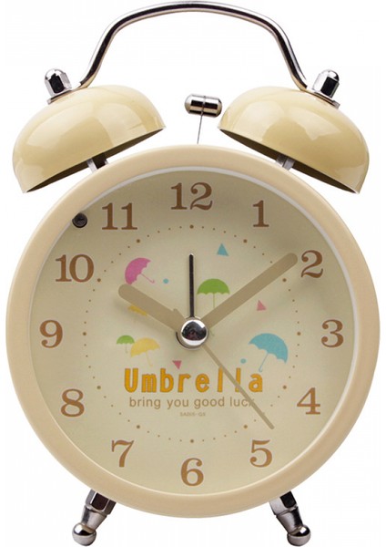 3 Inç Yatak Odası Çalar Saat, Metal Çalar Saat, Öğrenci Ev Dekorasyonu Masaüstü Saati (Yurt Dışından)
