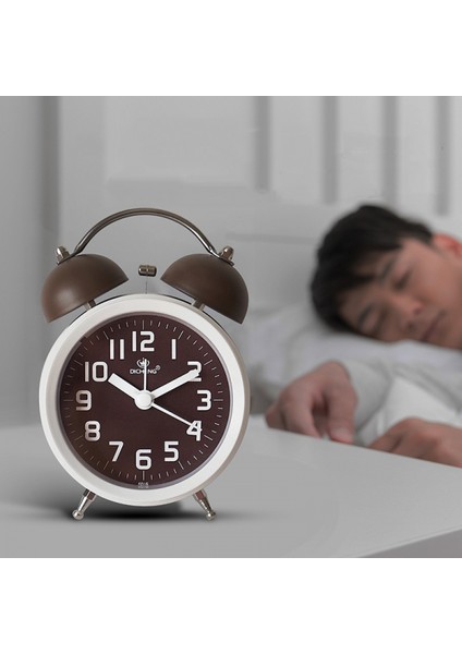 5 Inç Iskandinav Tarzı Saat Basit Çan Küçük Çalar Saat Öğrenme Çocuklar Için Başucu Saat Gece Lambası (Yurt Dışından)