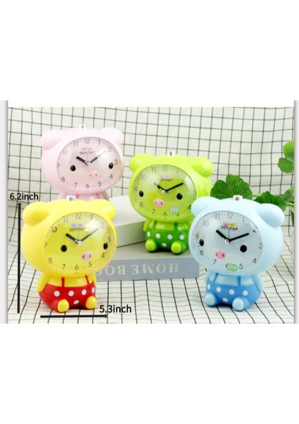 Yatak Odaları Için Çalar Saatler, Karikatür Çalar Saat Piggy Pig Saat Gece Lambası, Öğrenci Çocuk Ev Dekorasyonu Masaüstü Saati (Sarı) (Yurt Dışından) fiyatları