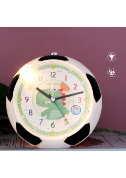 Yatak Odaları Için Çalar Saatler, Karikatür Çalar Saat Futbol Saati Gece Lambası, Öğrenci Çocuk Ev Dekorasyonu Masaüstü Saati (Kırmızı Araba) (Yurt Dışından) modelleri