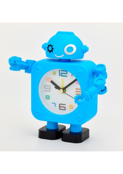 Yatak Odası Çalar Saat, Robot Çalar Saat, Öğrenci Ev Dekorasyonu Masaüstü Saati (Yurt Dışından)