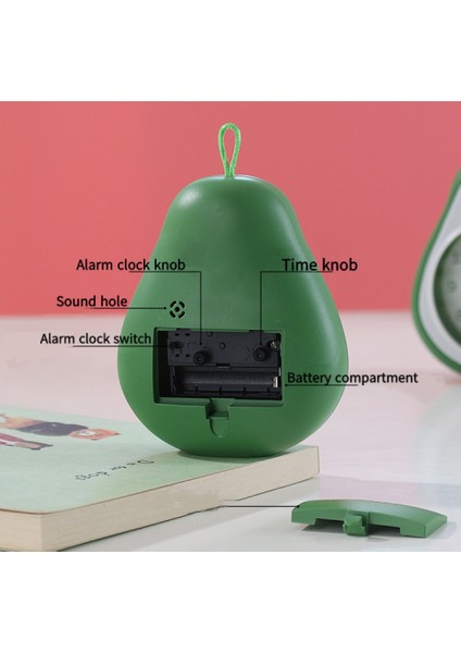 Yatak Odası Çalar Saat, Meyve Çalar Saat, Öğrenci Ev Dekorasyonu Masaüstü Saati (Yurt Dışından) modelleri