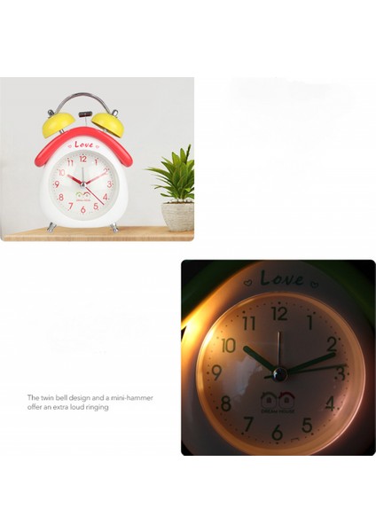 Yatak Odası Çalar Saat, Renkli Yazlık Çalar Saat, Öğrenci Ev Dekorasyonu Masaüstü Saati (Yurt Dışından) fiyatları