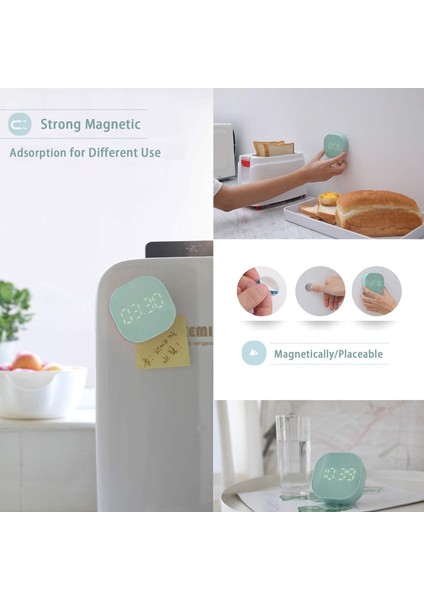 Justup Dijital Çalar Saatçok Fonksiyonlu Manyetik LED Akıllı Sensör Çocuklar Için Sevimli Çalar Saat --- Mavi (Yurt Dışından) indirimleri