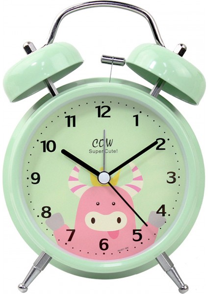 Inç Çalar Saat, Analog Metal Sığır Çalar Saat, Öğrenci Ev Dekorasyonu Masaüstü Saati (Yurt Dışından)