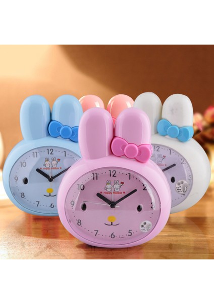 Yatak Odaları Için Çalar Saatler, Karikatür Çalar Saat Büyük Tavşan Kafası Çalar Saat, Öğrenci Çocuk Ev Dekorasyonu Masaüstü Saati (Mavi) (Yurt Dışından) fiyatları