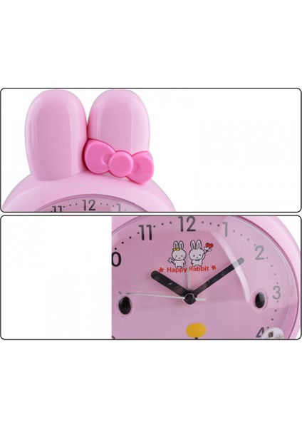 Yatak Odaları Için Çalar Saatler, Karikatür Çalar Saat Büyük Tavşan Kafası Çalar Saat, Öğrenci Çocuk Ev Dekorasyonu Masaüstü Saati (Mavi) (Yurt Dışından) fırsatları