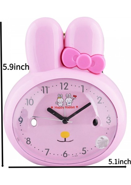 Yatak Odaları Için Çalar Saatler, Karikatür Çalar Saat Büyük Tavşan Kafası Çalar Saat, Öğrenci Çocuk Ev Dekorasyonu Masaüstü Saati (Mavi) (Yurt Dışından) indirimleri