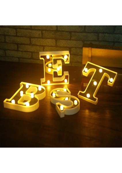 LED Mektup Işık; Hts Burcu 26 Altın Alfabe Işık; Düğün Doğum Günü Partisi Noel Ev Bar Dekorasyonu Için Ht Up Marquee Harfler Burcu (Altın Q) (Yurt Dışından)