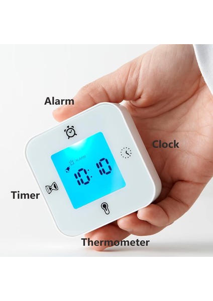 Saat/termometre/alarm/zamanlayıcı, 4 Fonksiyonlu Masa Saati (Beyaz) (Yurt Dışından) fiyatları