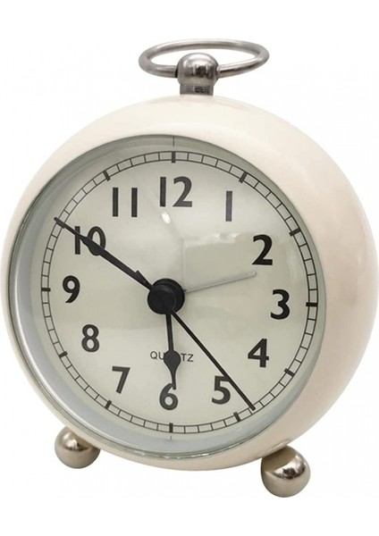 吊环金属闹钟 书房桌面台钟 北欧风格简约学生宿舍时钟 静音夜灯 (Yurt Dışından) fiyatları