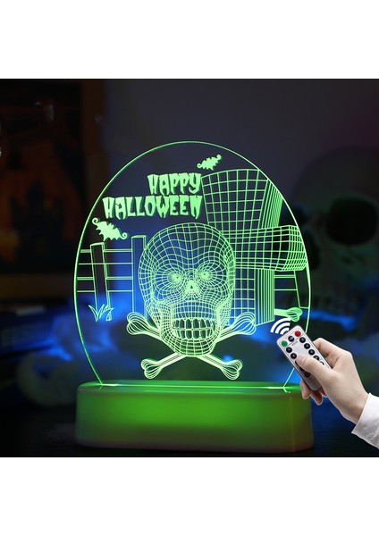 Wekity Cadılar Bayramı Dekorasyon Işık;ht Tasarım Kabak Şekli 3D Gece;ht Işık;ht Kontrol Çocuklar Için Cadılar Bayramı Dekor Yatak Odası Dekorasyon Lambası, Uzaktan Kumanda Rengi (Yurt Dışından)