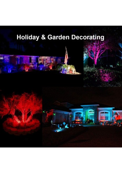 Renk Değiştiren LED Peyzaj Işıkları; Rf Uzaktan Kumandalı 10W Rgb Su Geçirmez Açık Ağaç Bahçe Tatil Aydınlatması; Abd Tak ile Aydınlatma (Yurt Dışından) modelleri