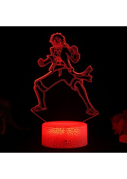 3D Gece Aydınlatması, 16 Renk Değiştirme Işık Uzaktan Kumandalı Hayvan Oyuncakları Yatak Odası Ev Dekoru (PARÇA-030) (Yurt Dışından)