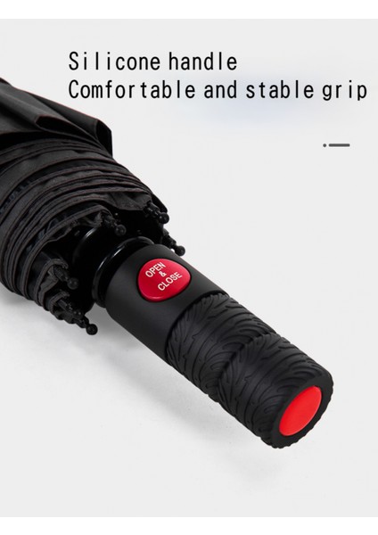 Erkekler Için Şemsiye Rüzgar Geçirmez Golf Şemsiyeleri, Seyahat Kompakt Otomatik Açma/kapama Katlanır Şemsiye, 8 Kaburgalı, Vintage Ahşap Saplı, Teflon Kaplama (Yurt Dışından) indirimleri