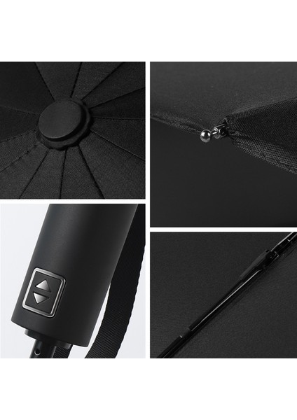 Güneş Korumalı ve Yağmurlu Otomatik Aç Kapanır Suya Dayanıklı Seyahat Katlanır Şemsiye - Koyu Mavi (Yurt Dışından) indirimleri