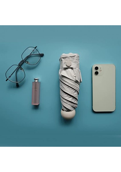 Çanta Için Mini Şemsiye-Küçük Kompakt Uv Şemsiye Koruma Güneş-Cep Hafif Şemsiye --- Lavanta Mor (Yurt Dışından) indirimleri