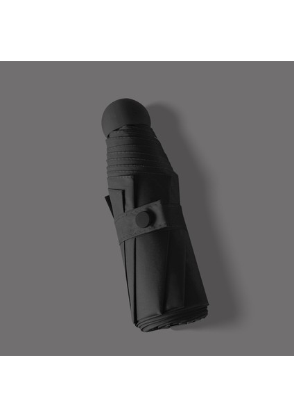 Siyah）büyük Ultra Hafif Küçük Beş Katlı Şemsiye Güneş Koruyucu Güneşlik Güneşlik Anti-Ultraviyole Şemsiye Mini Şemsiyeler ve Yağmur Şemsiyeleri (Yurt Dışından)