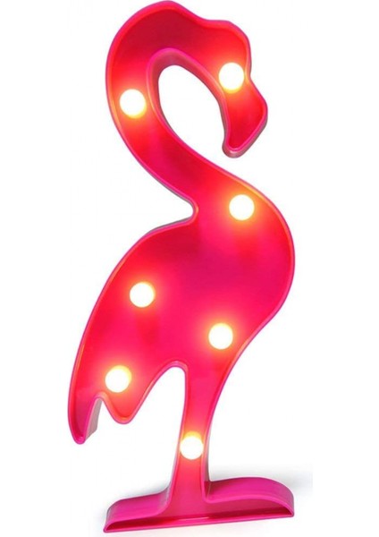 LED Flamingo Işık Seti, Marquee Flamingo Işık;ht Le Çalışan Gece Masa Lambası Ev Duvarı Için Çocuk Hediye Odası Tatil Doğum Günü Partisi Süslemeleri Pembe (Yurt Dışından)