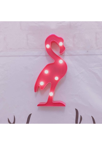 LED Flamingo Işık Seti, Marquee Flamingo Işık;ht Le Çalışan Gece Masa Lambası Ev Duvarı Için Çocuk Hediye Odası Tatil Doğum Günü Partisi Süslemeleri Pembe (Yurt Dışından)