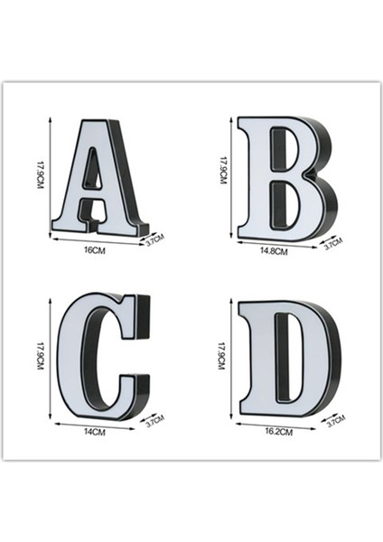 LED Marquee Letter Light;hts-Dıy Marquee Light;hts Up Letter Signs 26 Alfabe Işaretleri Düğün, Doğum Günü, Parti, Bar Dekorasyonu (Mektup B) (Yurt Dışından) indirimleri