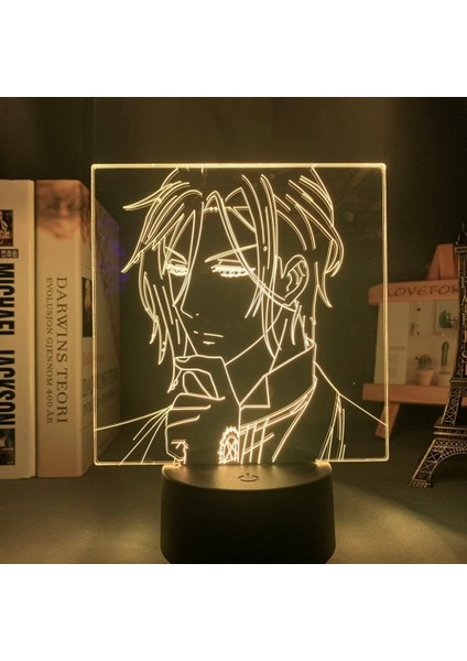 Akrilik LED Gece Lambası Anime Siyah Butler Yatak Odası Dekoru Için Nig;htlig;ht Doğum Günü Hediyesi Siyah Butler 3D Işık;ht Sebastian Michaelis (Yurt Dışından)