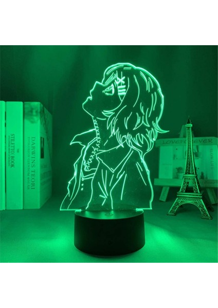 Akrilik Anime Manga 3D Lamba Juuzou Suzuya Yatak Odası Dekor Için Nig;htlig;ht Serin Doğum Günü Hediyesi 7/16 Renk Uzaktan Kumanda Dokunmatik Anahtarı LED Masa Lambası (Yurt Dışından) modelleri