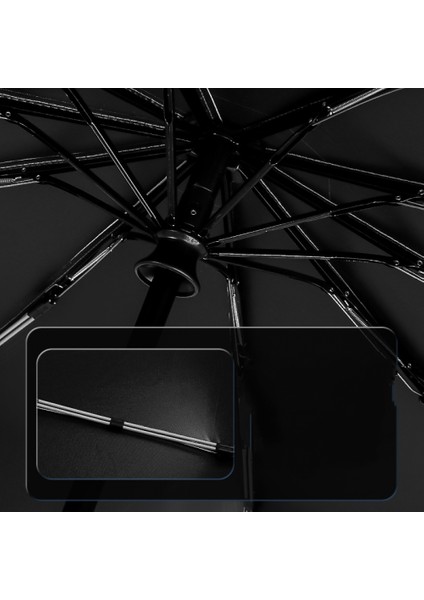 El Feneri - Şarap Kırmızısı LED Işık ile 10 Kemik Otomatik Şemsiye Gece Üç Katlı Vinil Şeffaf Şemsiye Işıklı Şemsiye Güneş Şemsiyesi (Yurt Dışından) fırsatları