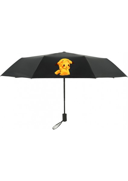 Sevimli Pikachu Otomatik Yağmur ve Parlaklık Çift Kullanımlı Şemsiye Erkek ve Kadın Katlanır Şemsiye Yaratıcı Trend Güneşlik Güneş Şemsiyesi (Yurt Dışından) fırsatları