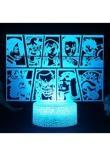3D Gece Işık, 16 Renk Değiştiren Işık, Uzaktan Kumandalı Hayvan Oyuncakları Yatak Odası Ev Dekoru (PIECE-019) (Yurt Dışından)