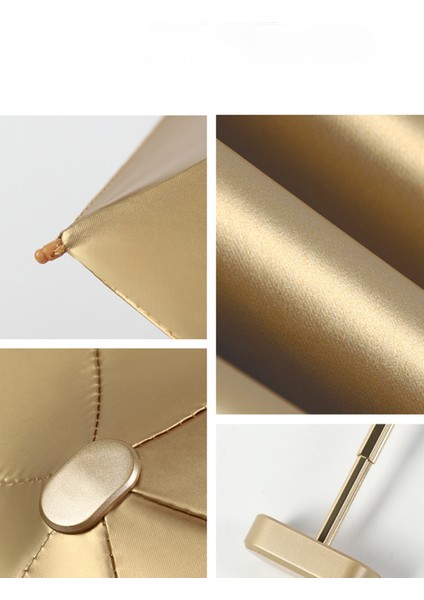 Mini Rüzgar Geçirmez Katlanır Seyahat Şemsiyesi, Güneş ve Yağmur Şemsiyeleri, Uv Korumalı Şemsiye ---- Badem Beyazı (Yurt Dışından) modelleri