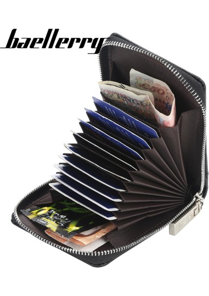 Yeni Moda Fermuarlı Erkek Cüzdan Küçük Kısa Kredi Kartı Tutucusu Erkek Vintage Mini Adam Çanta Bozuk Para Cebi ile (Yurt Dışından)