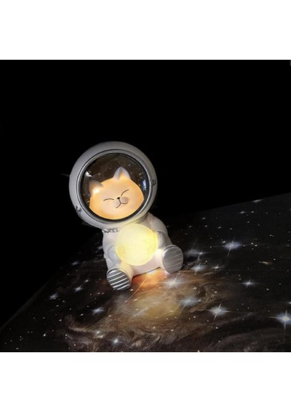 Astronot Hayvan Gece Işık;ht Sevimli Spaceman LED Işık;ht Yaratıcı USB Pet Astronot Lamba Pet Ay Spaceman Masa Lambası Dekorasyon Işık Çocuklar Için Ht (Köpek) (Yurt Dışından)