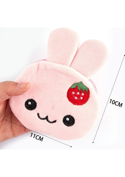 Yumuşak Peluş Karikatür Kadın Bozuk Para Cüzdanı Sevimli Hayvan Fermuar Çocuk Kız Para Cüzdan USB Kablosu Kulaklık Mini Çanta Anahtar Cüzdan (Yurt Dışından) fiyatları