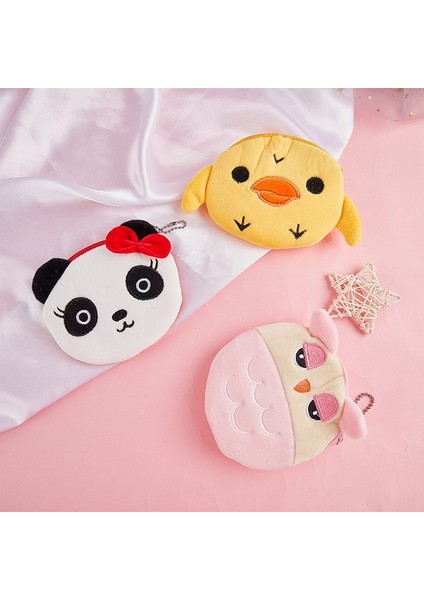 Yumuşak Peluş Karikatür Kadın Bozuk Para Cüzdanı Sevimli Hayvan Fermuar Çocuk Kız Para Cüzdan USB Kablosu Kulaklık Mini Çanta Anahtar Cüzdan (Yurt Dışından) indirimleri