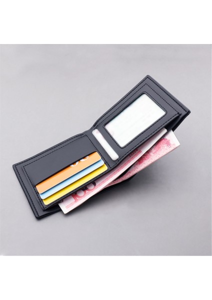 Yeni Stil Marka Erkek Para Cüzdan Ultra-Ince Pu Deri Çanta Kart Tutucu Kısa Portefeuille Homme Fermuar Olmadan Dolar Klip (Yurt Dışından) fiyatları