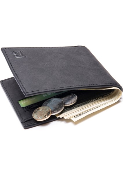 Yeni Stil Marka Erkek Para Cüzdan Ultra-Ince Pu Deri Çanta Kart Tutucu Kısa Portefeuille Homme Fermuar Olmadan Dolar Klip (Yurt Dışından) indirimleri