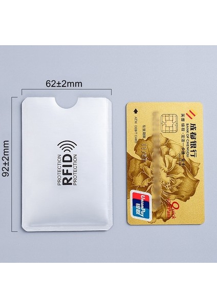 Erkekler Anti Rfid Cüzdan Engelleme Okuyucu Kilidi Banka Kartı Tutucu Kimlik Banka Kartı Durumda Koruma Metal Kredi Tutucu Alüminyum 7 Renk (Yurt Dışından) modelleri