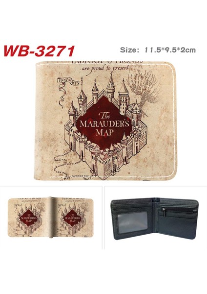 Pu Anime Karikatür Cüzdan Kısa Çanta Gençler Için Para Cebi Kart Tutucu Hlpt (Yurt Dışından)